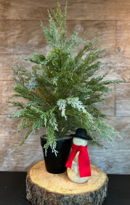 Large Sparkle Cedar Tree 20in