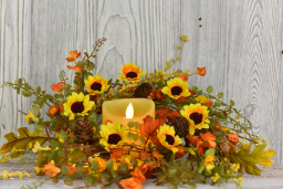 Pumpkin Surprise 6.5in Candle Ring