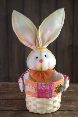 Rosy 10in Bunny with a Basket