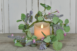 Lavendar Eucalyptus 4.5in Candle Ring