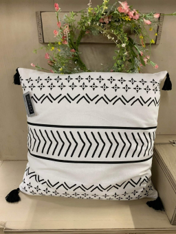 Black Arrow Pillow 20x20in