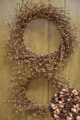 Hazelnut Mini Berry Set of 2 Wreaths