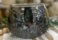 Smokey Sand Textured Vase 6.5x5in