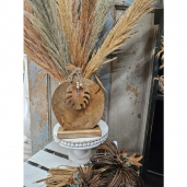 Pumpkin Stand with a Leaf 11x7.5in