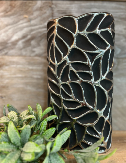 Oval Palm Vase 10in