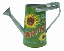 Sunflower Watering Can 7x10in