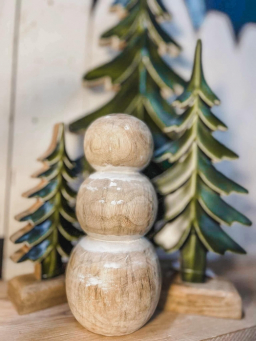 3 Stacked Snowman 5.5x11