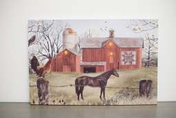 Dutch Country w/ 3 LED Lights 16inx24in