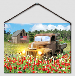 Rusty Truck Canvas Print 6x8in