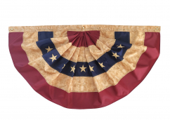 Primitive Bunting Flag 24in by 48in