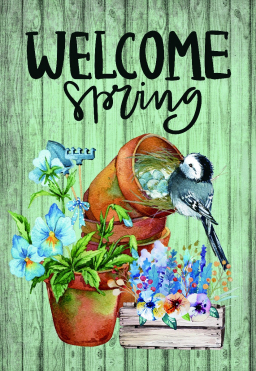 Blue Bird Garden Flag 12in by 18in