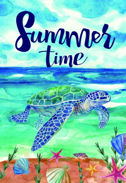 Summer Time Garden Flag 12in by 18in