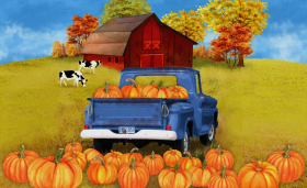 Fall Farm Floor Mat 18x30in