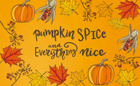 Pumpkin Spice Floor Mat 18x30in