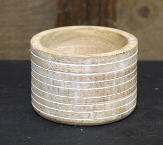 Small Striped Planter 3.75x3.75x5in